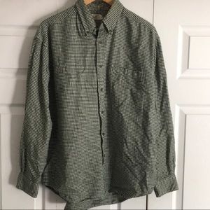 J. Crew Houndstooth Flannel Button Down Shirt